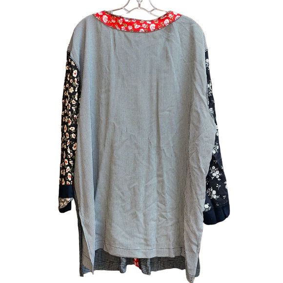 Fern Bratten 18 Two Pc Artsy Lagenlook Painted Tunic and Shirt Art to Wear - Picture 3 of 11